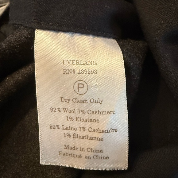Everlane Women’s Wool Blend Charcoal Dress Pants Size 2 - Picture 4 of 4